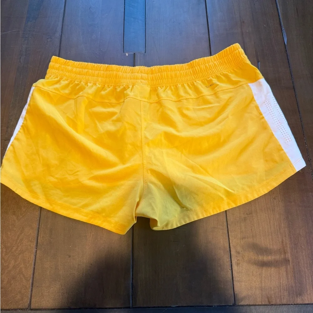 Adidas Bright Yellow Running Shorts